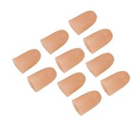 KIMISS 5 Paia di Puntelli per Pollice Illuminati a LED - Luci da Dito in PVC da 4,5 Cm Alimentate a Batteria da 3 V per Spettacoli di Magia, Halloween e Discoteche (Rosso)