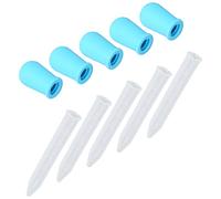 KIMISS 5 Pipette in Silicone con Contagocce per Liquidi per Creazione di Gioielli in Resina Epossidica e Uso in Laboratorio, Misura da 1 Ml a 5 Ml, Ideali per Artigianato Ed Esperimenti (BLUE)