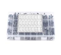 KIMISS 500pcs 24 Valori Kit Assortito di Condensatore Elettrolitico in Alluminio, 10 V ~ 50 V, 0,1uf a 1000uf per Progetti Elettronici Fai - -te