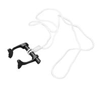 KIMISS Accessorio per Apnea Clip per Naso per Apnea Tappi per Naso per Nuoto con Cinturino Anti-smarrimento per Immersioni Principianti Clip per per Nuoto Impermeabile (Black)