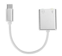 KIMISS Adattatore Audio per Scheda Audio Esterna Virtuale a 7.1 - Adattatore Stereo Esterno TYPEC 7.1 in Lega di Alluminio Senza unità - Plug and Play Senza Bisogno di Driver - Elettronica