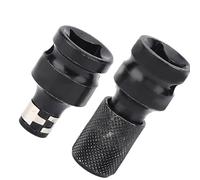 KIMISS Adattatore da Attacco Quadro da 1/2 Pollice a Presa Esagonale da 1/4 Pollice - Kit Convertitore Avvitatore a Percussione con Mandrino a Sgancio Rapido per Utensili Elettrici e Pneumatici