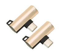 KIMISS Adattatore da USB C a 3,5 Mm 2 in 1 per 17/16/15 Pro Max, Ricarica Rapida e Ascolto di Musica, Adattatore da Tipo C a Aux (GOLD)