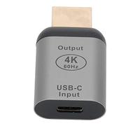KIMISS Adattatore da USB-C Femmina a HDMI Maschio,Adattatore da tipo C a 4K UHD - Compatibile con macOS - Connettore da femmina a maschio in lega di alluminio tipo C