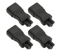 KIMISS Adattatore di Alimentazione IEC320 C14 a IEC320 C5 4 Pezzi, Alimentatore per Chassis PDU 2500 W, Spina di Alimentazione per Computer in Rame per Stampanti, Elettrodomestici e Sistemi UPS