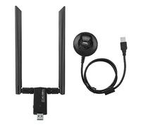 KIMISS Adattatore Dongle WiFi Dualband AC USB 5.8G, Scheda di Rete USB Wireless con Trasferimento Dati Ad Alta velocità, Compatibile con e OS X, Supporta la Crittografia