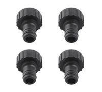 KIMISS Adattatore Filettato per Connettore Tubo da 10 Pezzi da 15 Mm per Irrigazione da Giardino - Connettori Capezzoli Sigillabili in Plastica per Irrigazione di Cortili e Verdure (Filettatura