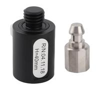 KIMISS Adattatore per Asta Topografica in Lega di Alluminio, Filettatura 5/8" X 11, Lunghezza 40 Mm, Sgancio Rapido per GPS e Stazione Totale, Connessione per Asta Prismatica