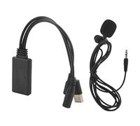 KIMISS Adattatore per Auto 5.0 con Microfono Manuale, Spina e Ricevitore Wireless, Adatto a Tutti i Veicoli Dotati di Ingresso