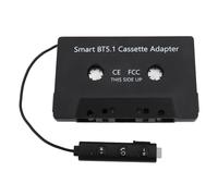 KIMISS Adattatore per Cassette DC5V BT5.1 - Adattatore Universale Wireless da Cassetta Ad Aux per Auto e Camion con Lettore di Cassette