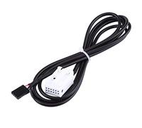 KIMISS Adattatore per cavo cablaggio presa interruttore AUX USB per auto per 3 serie 5 E87 E90 E91 E92 X5 X6
