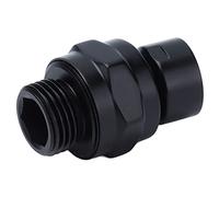 KIMISS Adattatore per Doccia Superiore G1/2 - Supporto per Soffione Doccia Regolabile in Rame per un Maggiore Comfort in Bagno - Finitura Nera