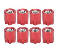 KIMISS Adattatore per Tappo Centrale per Cerchione Dado RC 8 Pezzi RC M4 per Auto/Hsp/Axial SCX10/D90 1/10 - Lega di Alluminio Leggera (rosso)