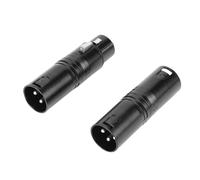 KIMISS Adattatore XLR Maschio a Maschio e Femmina Compatibile con Microfoni, Streaming Live, Configurazione in Studio - Connettore Accoppiatore XLR Bilanciato a 3 Pin