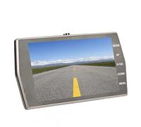 KIMISS Adatto per Registratore DVR di Guida per Auto con Schermo IPS da 4 Pollici, Doppie Lenti Grandangolari da 170°, Risoluzione Video 1080P, Rilevamento del Movimento, Registrazione in Loop, Nero