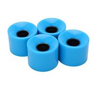 KIMISS Adatto per Ruote da PUENTE 4 Pezzi 60mm 78A - Parti di Ricambio per Longboard Cruiser - Ruote Lisce, Antiscivolo e Facili da Installare (BLUE)