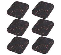 KIMISS Adatto per Tappetino per Tapis Roulant - Tappetini per Cuscino Insonorizzazione in Gomma per Attrezzature da Allenamento da 6 Pezzi per Palestra e Uso Domestico (#1)