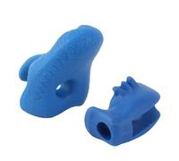 KIMISS Aiuto Didattico per Correttore Impugnatura per per Violino + 2 Pezzi di Supporto Didattico per Tenere l' in Silicone Morbido Riutilizzabile + Amici per Tenere l' per Violino Viola (BLUE)