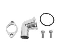 KIMISS Alloggiamento Termostato Collo Acqua 15° 8459BK Kit Alloggiamento Termostato Argento Girevole 15° di Ricambio per Motori Chevy BBC 283 302 305 Automotive Ad Alte Prestazioni