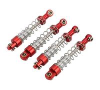 KIMISS Ammortizzatore RC 60mm, in Lega di Alluminio, per Auto (rosso)