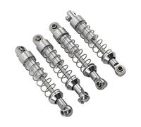 KIMISS Ammortizzatore RC 60mm, in Lega di Alluminio, per Auto (SILVER)