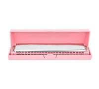 KIMISS Armonica Diatonica Blues Harp C Key per Principianti, Armonica a Bocca Professionale a 24 Fori con Piastra di Copertura in Acciaio Inossidabile (PINK)