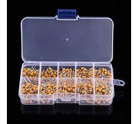 KIMISS Assortimento in Ceramica Ad Alta capacità - 500pcs 10 Valori Monolitico Multi -strato Condensatori in Ceramica .1μf 10μf con Progetti di Elettronica a Scatola di Stoccaggio