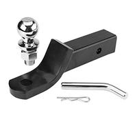 KIMISS Attacco a sfera per gancio di traino, ricevitore per attacco a linguetta con attacco a sfera 2 pollici / 50 mm per gancio di traino Caravan Truck