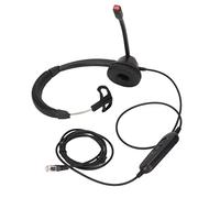 KIMISS Aurione del Telefono Cellulare RJ9 Che Cancella il Rumore con Controllo Microfono e Volume - Call Center per Cuffie Single e Utilizzare - H390 RJ9 MVA