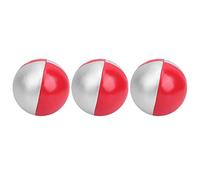 KIMISS Ballo da Giocoleria da 3 Pacchetti Impostati per Il Divertimento Interno e Lo Sviluppo delle Competenze - Giocattolo Leggero per Tutte Le età (Rosso/Argento)
