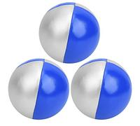 KIMISS Ballo da Giocoleria da 3 Pacchetti Impostati per Il Divertimento Interno e Lo Sviluppo delle Competenze - Giocattolo Leggero per Tutte Le età (Blu/Argento)