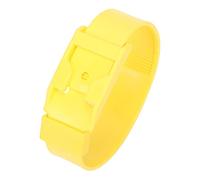KIMISS Bande di Identificazione delle Pecore del Colletto di Capra da 10 Pezzi - Anelli di Marcatura del Bestiame per un'efficace Gestione Agricola (36cm Giallo)