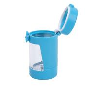 KIMISS Barattolo d'Ingrandimento Luce LED Portatile Ricaricabile con Controllo dell'umidità Mini Soluzione di Conservazione e Visualizzazione a Tenuta d'Aria (Blue)