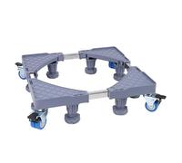 KIMISS Base Mobile per Frigorifero con 4 Ruote Bloccabili per Lavatrice e Asciugatrice Regolabili - Mobile Resistente per Grandi Elettrodomestici