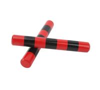 KIMISS Bastoncini Ritmici in Legno per Bambini - Strumenti a Percussione con Bastoncini di Sabbia da 8 Pollici per la Prima Educazione e attività Musicali (Striscia Rossa)