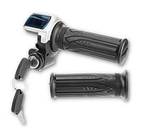 KIMISS bici elettrica della valvola a farfalla, 36V mezza torsione Throttle con indicatore di accensione a LED Blocco tasti per bici elettriche Scooters (nero)