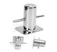 KIMISS Bitta di Ormeggio Singola per Bitta di Ormeggio Singola in Acciaio Inossidabile 316 per Impieghi Gravosi per Banchine Marine per Accessori per Yacht e Barche (120MM)