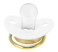 KIMISS Bling Baby Ciucatore, per 6-18 Mesi Integrato Ciuccanti Neonati BPA Silicone Morbidi Ciucini, Dimori di Rilievo Denti da Denti da Dimora per il Sonno i Giocattoli (WHITE)