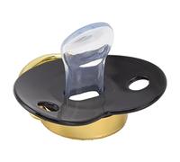 KIMISS Bling Baby Ciucatore, per 6-18 Mesi Integrato Ciuccanti Neonati BPA Silicone Morbidi Ciucini, Dimori di Rilievo Denti da Denti da Dimora per il Sonno i Giocattoli (BLACK)