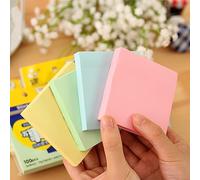 KIMISS Blocco Note da 7,6 X 7,6 Cm, Bloc Notes Divertenti e Carini per la Scuola, Foglietti Autoadesivi Dai Colori Vivaci, Assenza di Inchiostro, Ideale (Rosa di medie dimensioni)