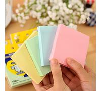 KIMISS Blocco Note da 7,6 X 7,6 Cm, Bloc Notes Divertenti e Carini per la Scuola, Foglietti Autoadesivi Dai Colori Vivaci, Assenza di Inchiostro, Ideale (Verde di medie dimensioni)