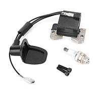 KIMISS bobina di accensione Set, lega di alluminio bobina di accensione Viti Plug regolate Misura per Dirt motociclo di ATV bici (nero)