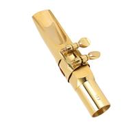 KIMISS Bocchino per Sassofono, Kit in Metallo Ottone con Cappuccio per Professionisti e Principianti - Accessorio Chiave Piatta B Tipo 5