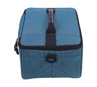 KIMISS Borsa per Lenti per Fotocamera Custodia con Inserto Protettivo Impugnatura Divisoria Impermeabile Resistente Traspirante in Poliestere Resistente per Fotografi DSLR Mirrorless (BLUE)
