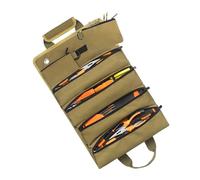 KIMISS Borsa Portautensili Arrotolabile per Carichi Pesanti con 6 Tasche, Organizer Portatile per Elettricisti e Falegnami, Custodia in Tessuto