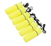 KIMISS Bottiglia di Contenitore Kayak Impermeak 6pcs - Contenitore a Secco Sigillato con Corda per Gancio per attività di Kayak, Immersioni, Navigare e (YELLOW)