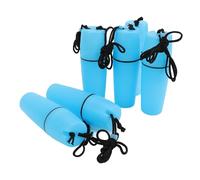 KIMISS Bottiglia di Contenitore Kayak Impermeak 6pcs - Contenitore a Secco Sigillato con Corda per Gancio per attività di Kayak, Immersioni, Navigare e (BLUE)