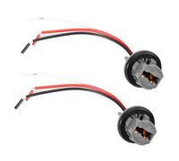KIMISS Cablaggio del connettore della luce 2pcs 12V, spina T20 7443 Adattatore della spina del supporto della lampadina dell'auto LED Connettore luce freno