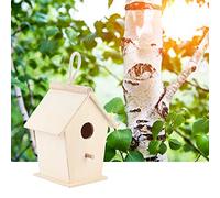 KIMISS Calda Scatola per Allevamento per Uccelli in Legno - Casetta per Uccelli Sospesa all'aperto per Pappagallini e Altri Piccoli - Forniture per Animali Comode e Sicure