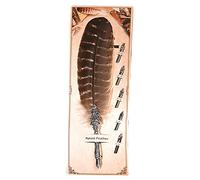 KIMISS Calligrafia con Penna d'oca, Stilografica Classica Vintage Penne Antiche, Matite e Articoli per la Scrittura Decorazioni per la Casa con 5 Pennini di Ricambio in Acciaio